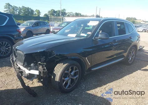 2022 BMW X3 xDrive30I из США, поврежденный, VIN 5UX53DP05N9N22375